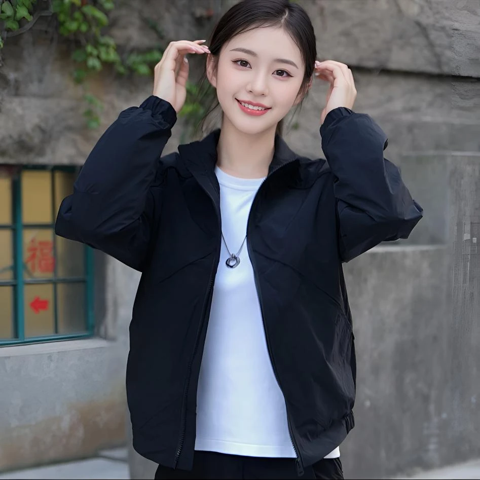 春秋季新款男士翻领工装夹克简约潮流休闲外套防风百搭时尚夹克