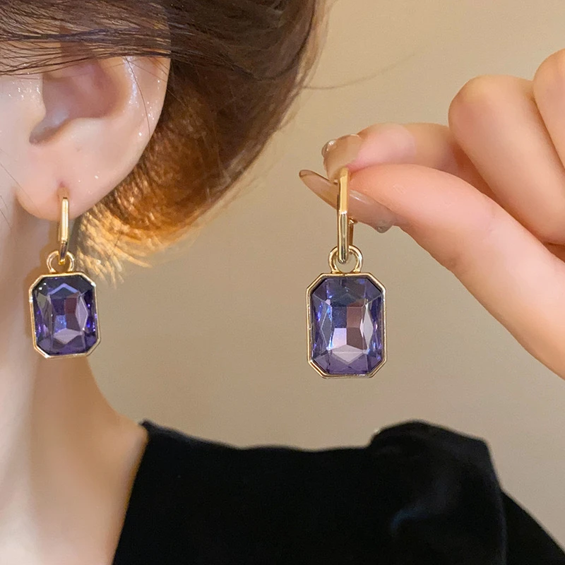 铜合金耳饰 【紫气东来】气质时尚百搭小众简约法式设计感-662