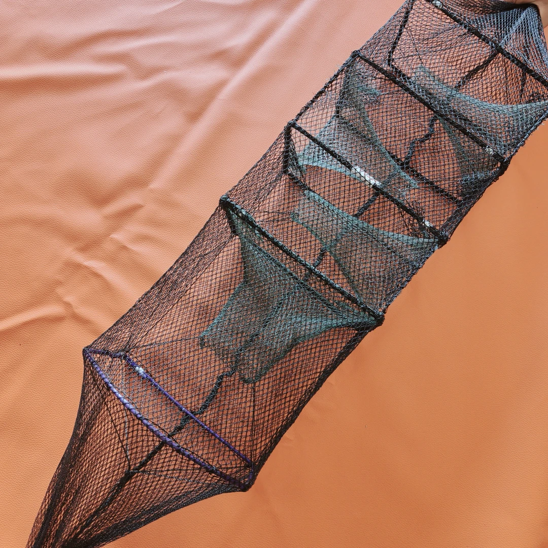 加厚网布多门设计户外黄鳝笼渔网泥鳅龙虾通用地笼捕鱼鱼网捕鱼笼