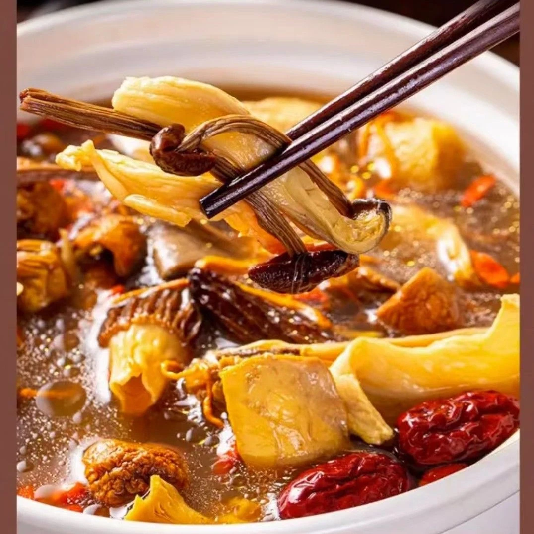 羊肚菌汤包食用香味浓郁鲜美营养鲜香鹿茸菇醇香蛹虫草香菇猴头菇