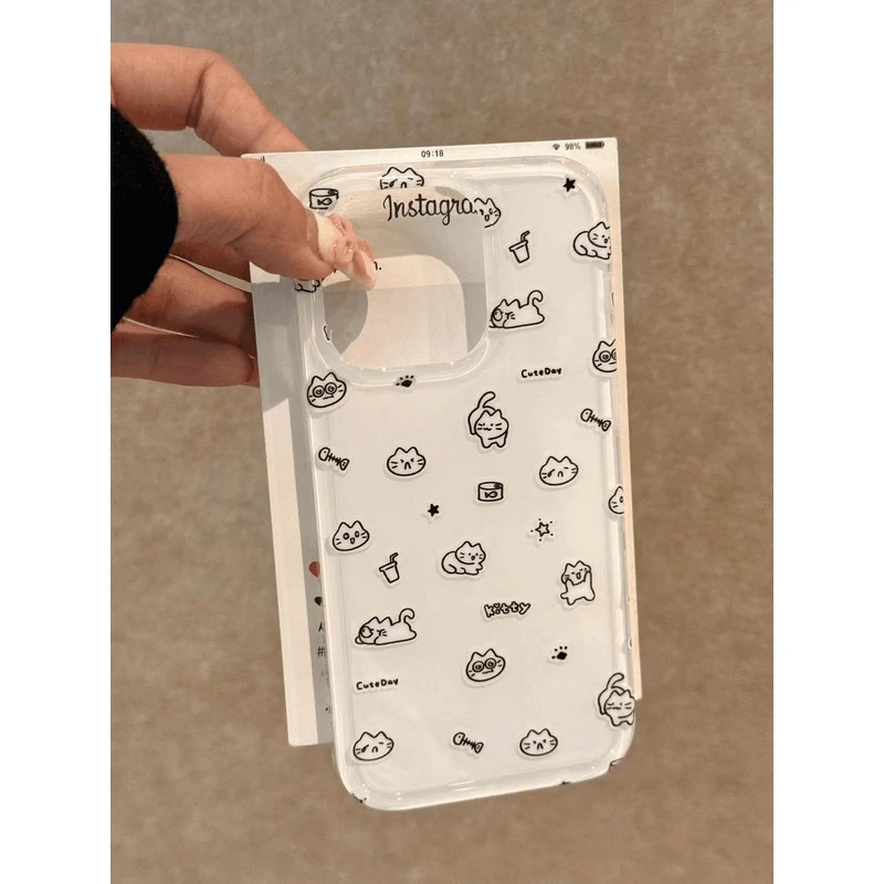 哈基米猫咪骨头适用苹果iPhone13/14/15手机壳防摔78p