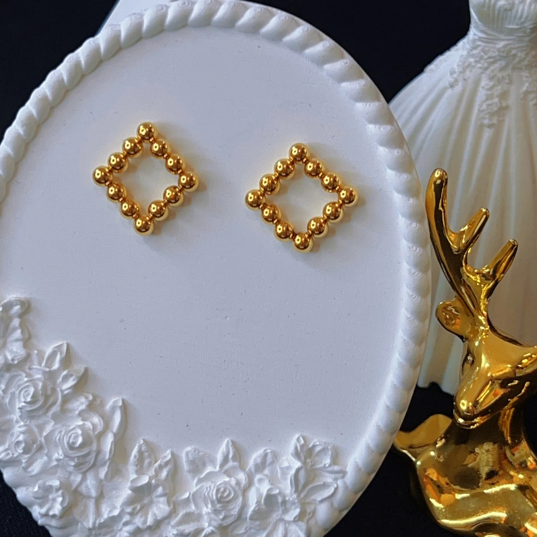 钛钢耳饰 哈尼西牧钛钢时尚耳钉#0006122