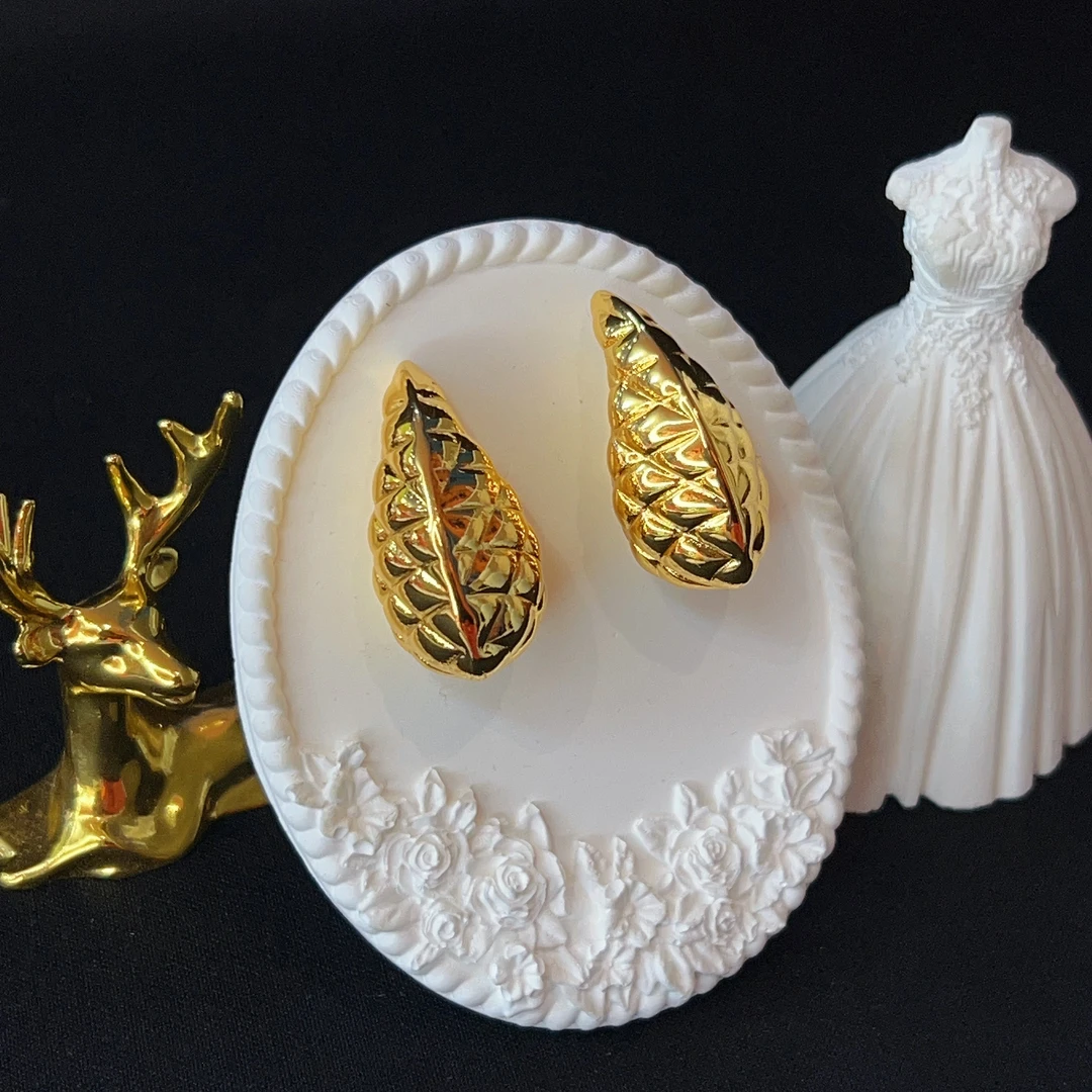 铜合金耳饰 哈尼西牧铜合金时尚耳环#0006744