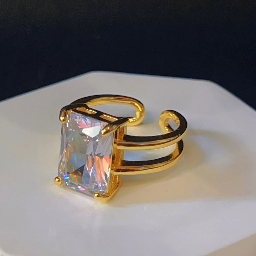 钛钢锆石戒指 哈尼西牧钛钢时尚戒指#0007087