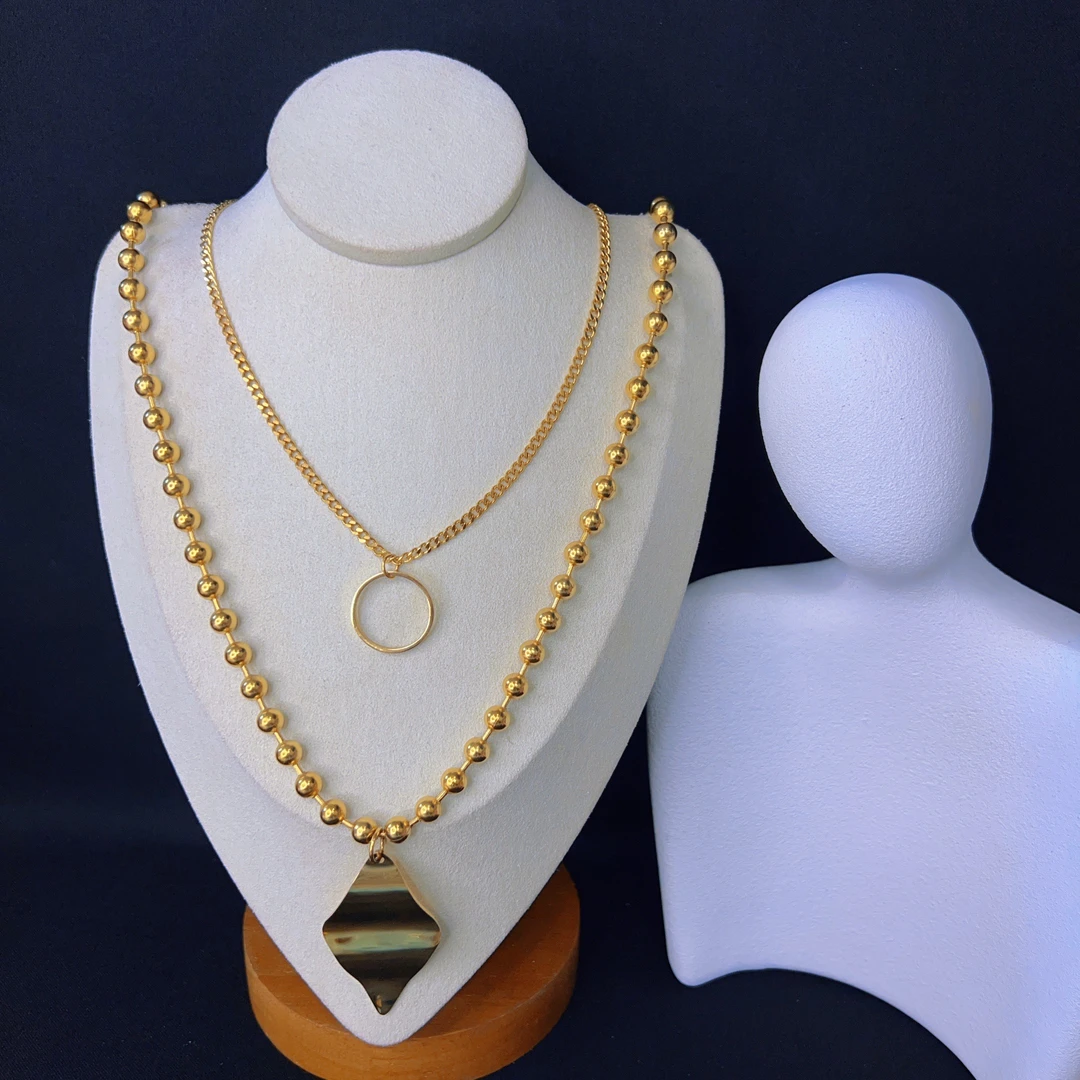 钛钢项链 哈尼西牧钛钢时尚项链#0007538