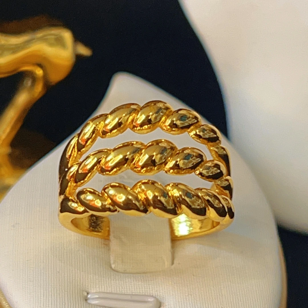 铜合金戒指 哈尼西牧铜合金时尚戒指#0007694