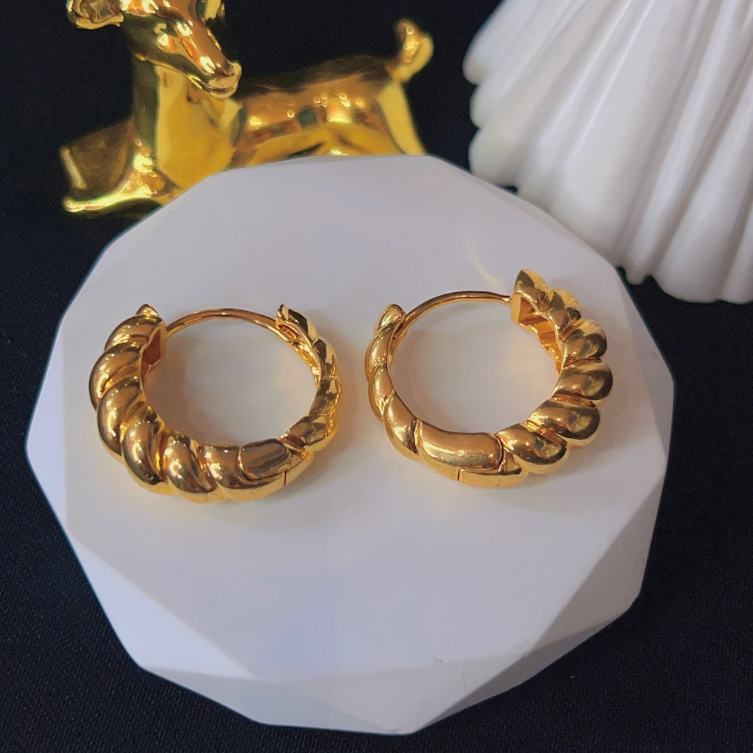 铜合金耳饰 哈尼西牧铜合金时尚耳环#0007444