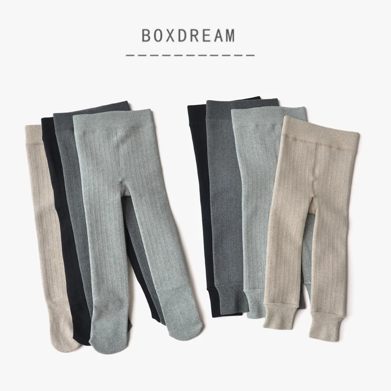 多款式随机加绒加厚麻花织条女童连裤袜