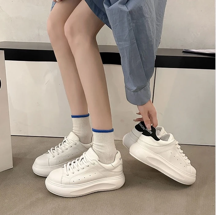 阿佰丽明星同款男女情侣休闲板鞋小白鞋WA308