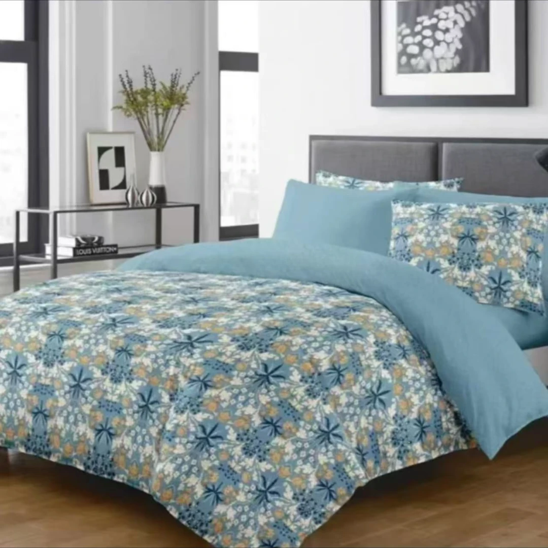 【MS】 纯棉斜纹精品印花被罩--冰蓝梦境