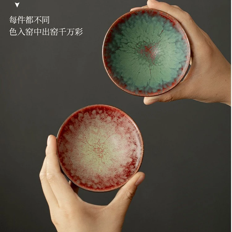 窑变陶瓷品茗杯手工大号茶盏功夫茶具家用茶杯主人杯单杯