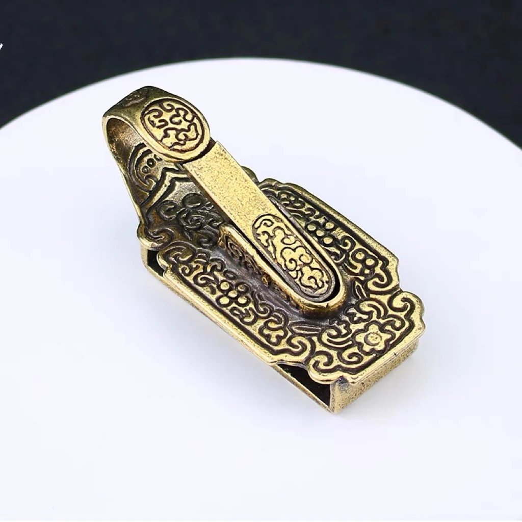 皮带扣 衙门扣 腰带配件男士轻奢高档百搭复古实心