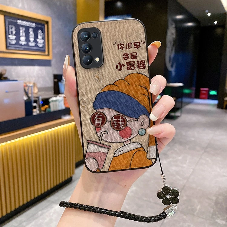 Wisenmo/唯申默OPPOreno10手机壳女款网红潮牌可爱2024新款卡通软