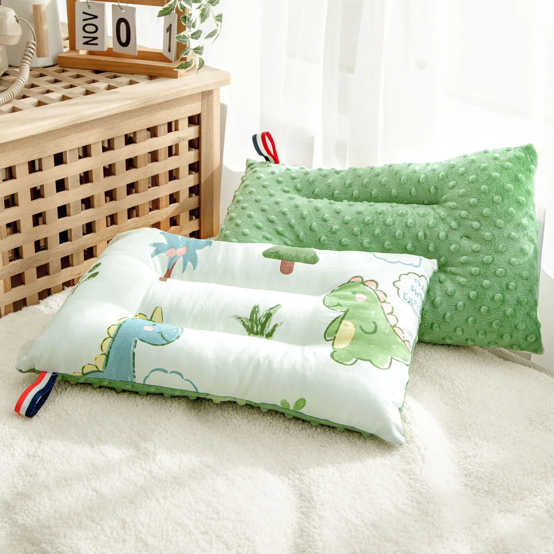 2025新款儿童安抚豆豆枕卡通儿童枕头学生幼儿园枕芯宝宝小孩子枕