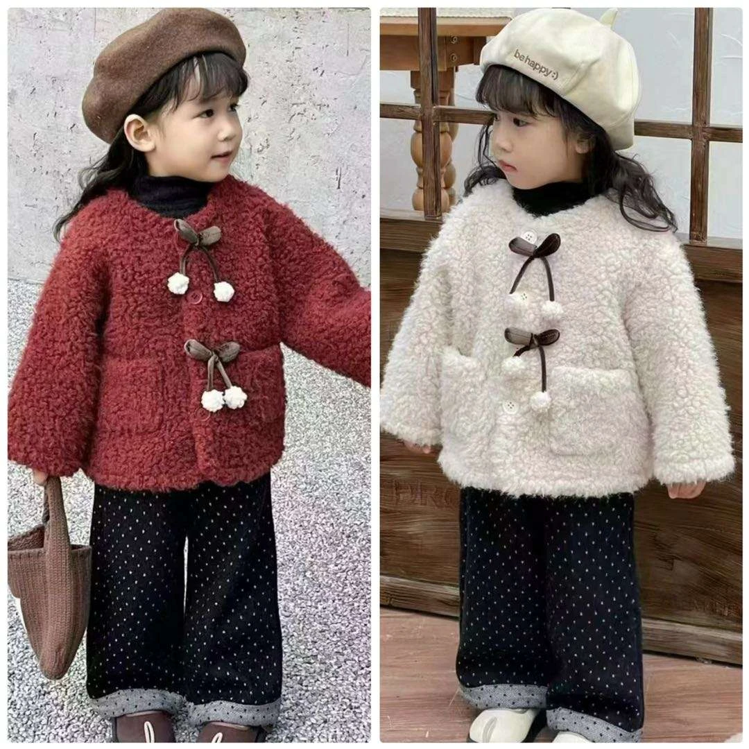 【套装类】24秋冬款男女童冬装套装加厚甜美儿童洋气打底裤子套装