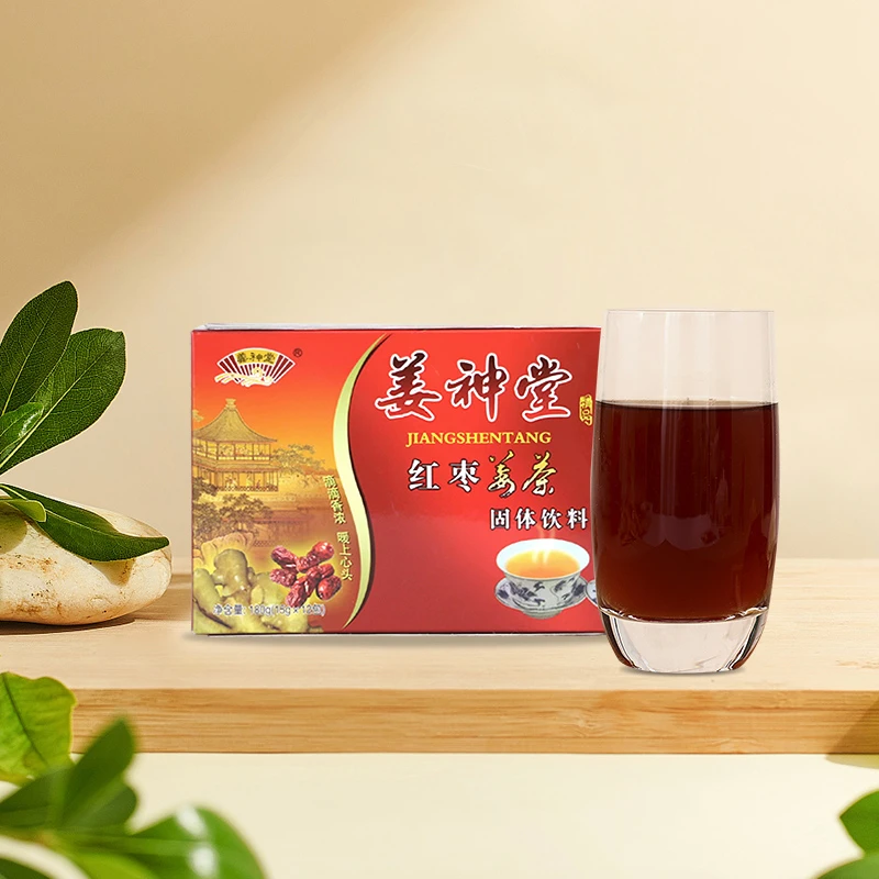 姜神堂红枣姜茶180克盒装1独立小包装12小条速溶姜茶