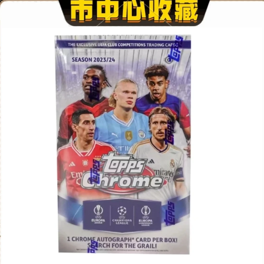 【拆盒】2023-24TOPPSChromeHobby未成年人足球球星卡盒卡盲盒