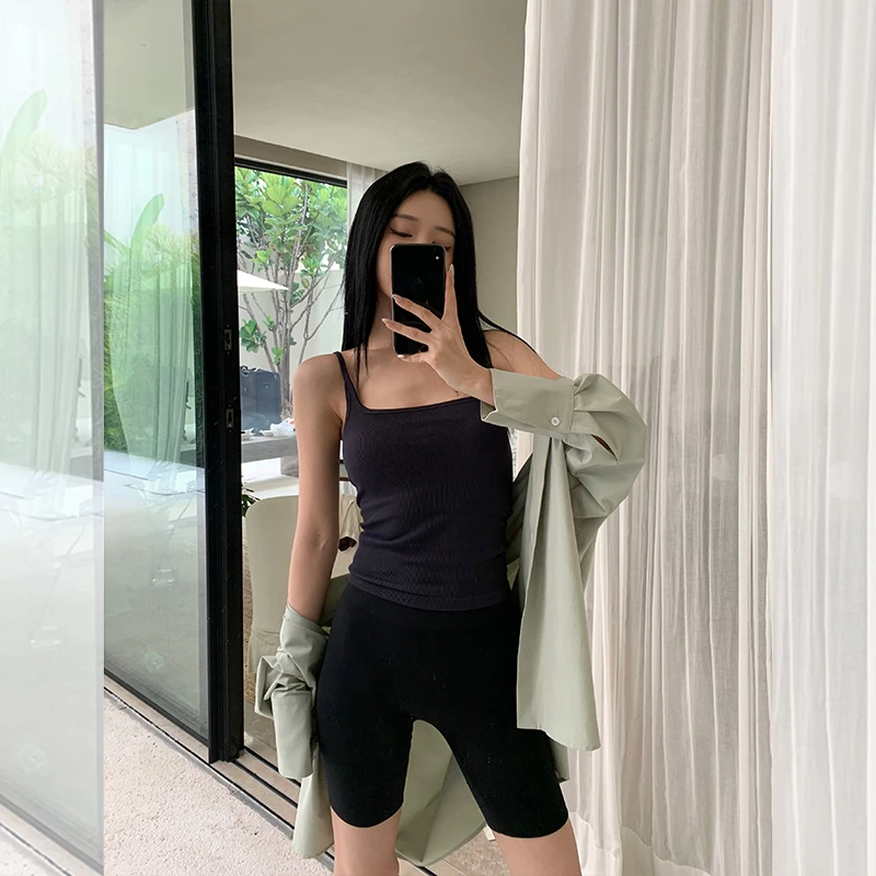 左边女装美雅碧系列五分骑行裤2024夏季新款修身运动打底裤瑜伽裤