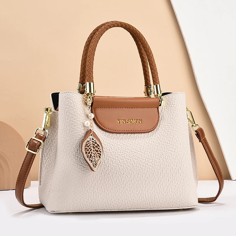 【当天发货】秋冬款大容量手提包2025百搭时尚简约复古单肩斜挎女包