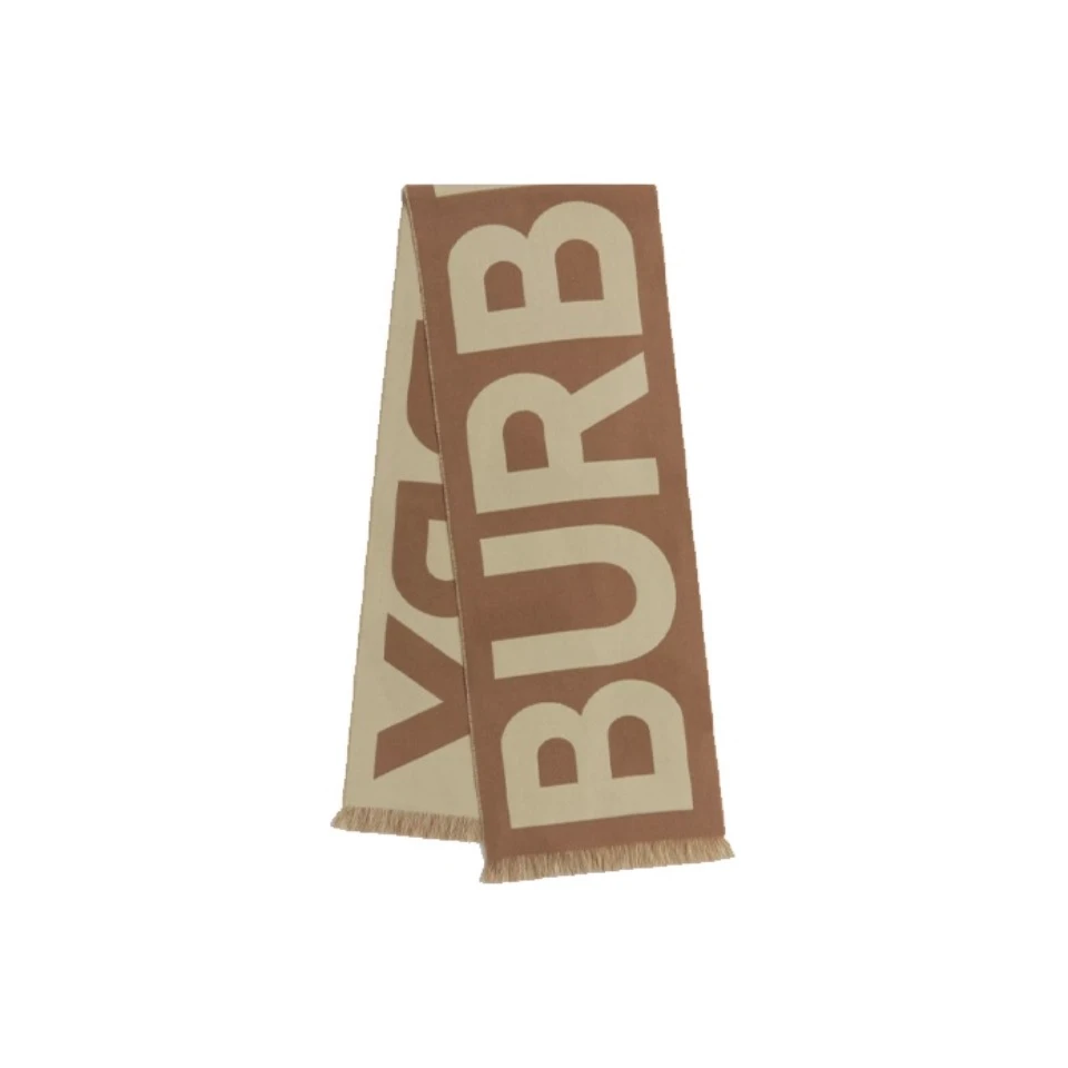 全新未使用 BURBERRY/博柏利 羊毛情侣款绒线围巾80571481/未使用