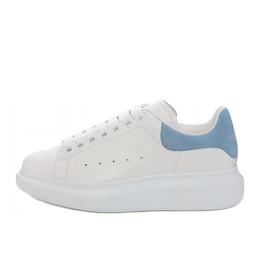 99新 Alexander McQueen/亚历山大·麦昆 经典厚底百搭白鞋/未使用