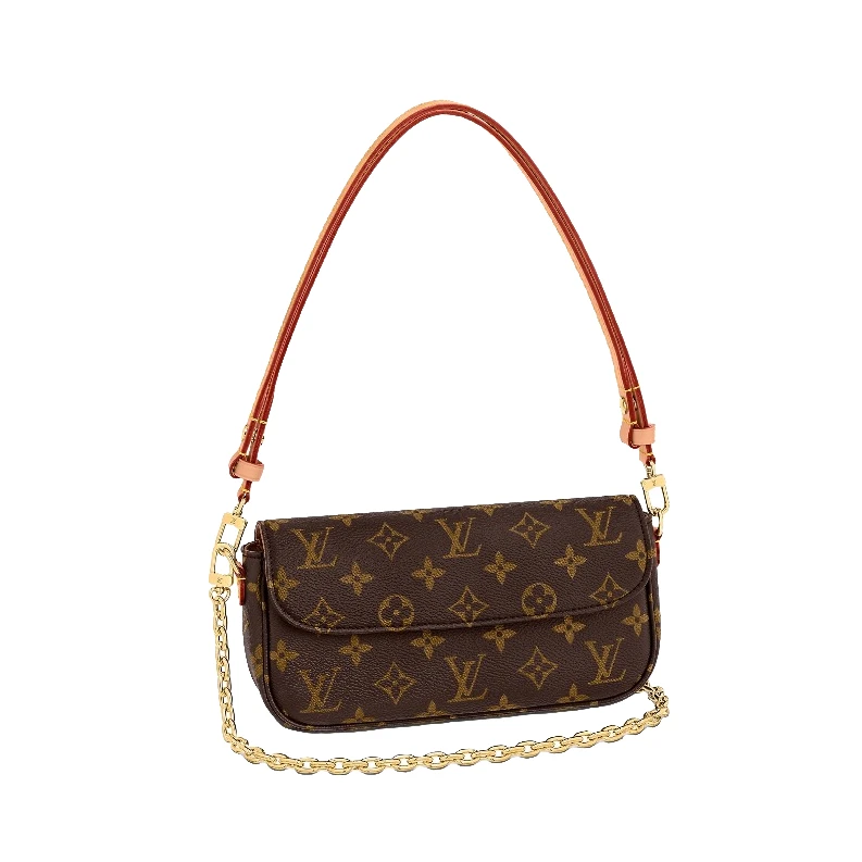 全新未使用 LouisVuitton/路易威登 IVY经典老花帆布单肩包有原盒