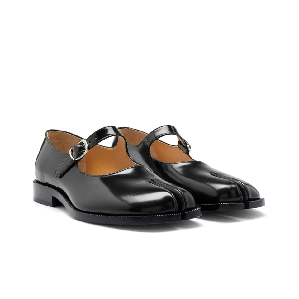 99新 Maison Margiela/梅森马吉拉 皮革分趾休闲单鞋38.5码未使用