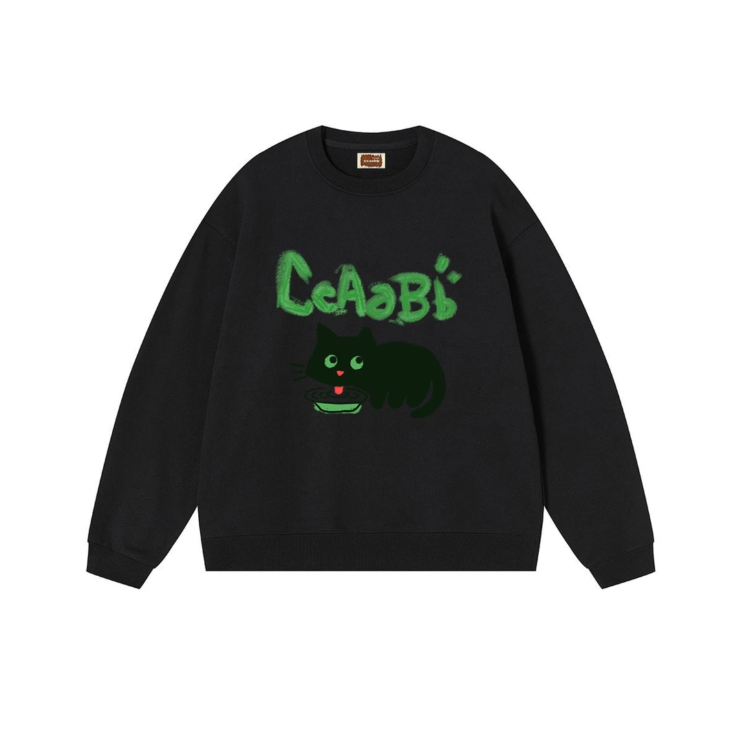 i.t 【ccaabb】猫猫卫衣 25新款休闲圆领长袖情侣CABSWYH000310