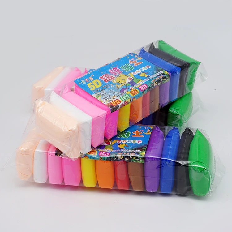 色超轻黏土手工DIY彩泥粘土玩具套装橡皮泥环保无毒轻黏土雪花