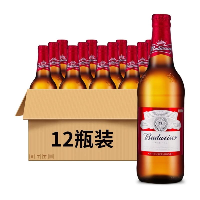 百威啤酒9.7°P瓶装460ml 12瓶