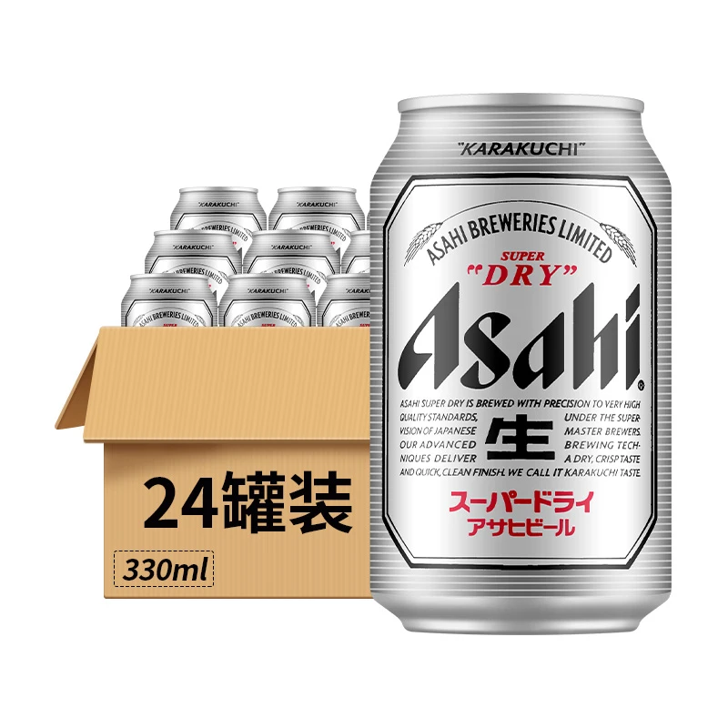 朝日超爽啤酒11.2°P（国产）罐装330ml 24罐