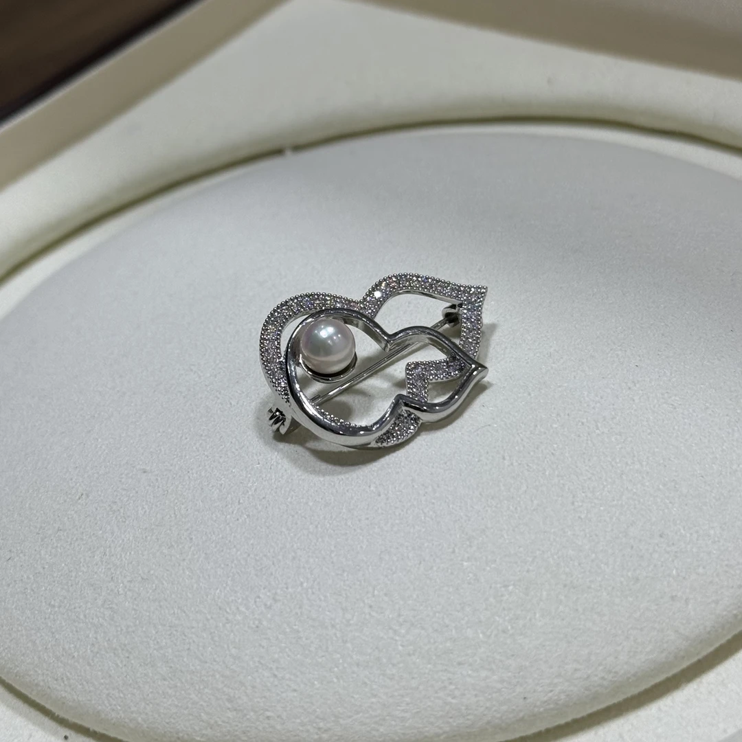 【小彤专属】【新粉福利】6-7mm天然海水akoya珍珠胸针RY81010