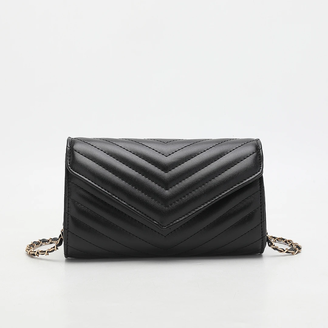 经典时尚百搭高级感绣花手拿包单肩女包2024年新款链条斜挎小包包