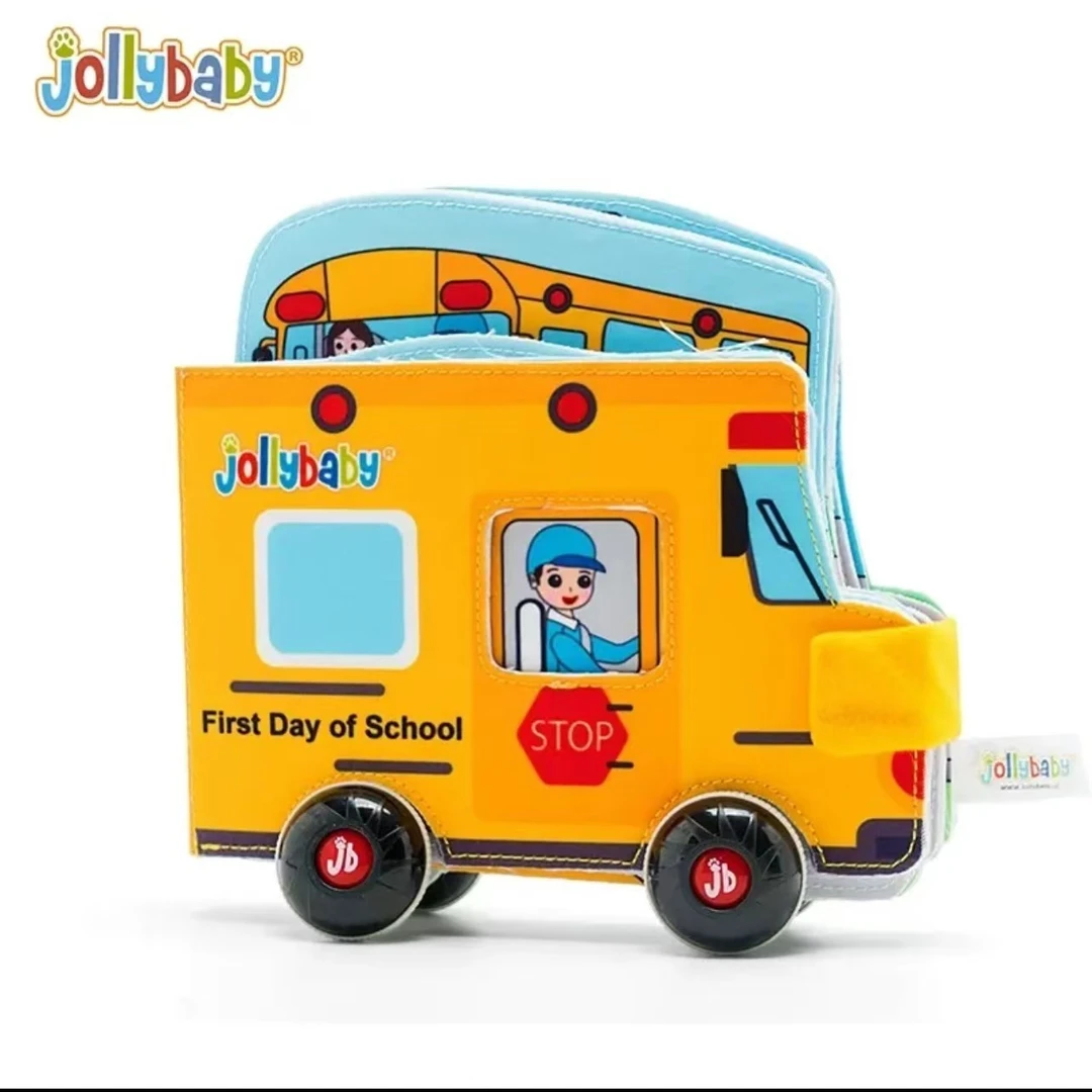 Jolly Baby亲子互动早教布书校车布书