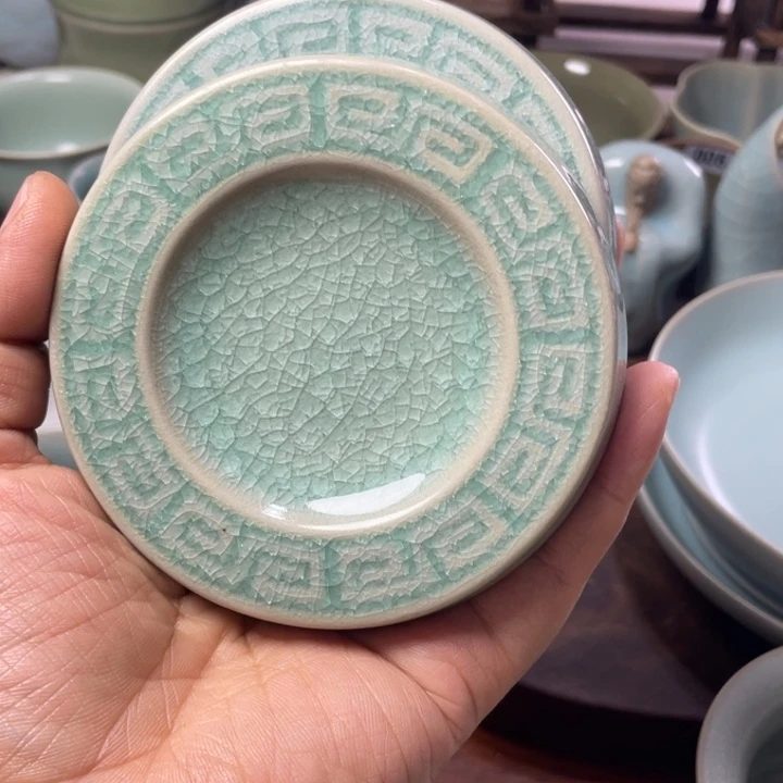 李*汝州原矿釉汝瓷杯垫