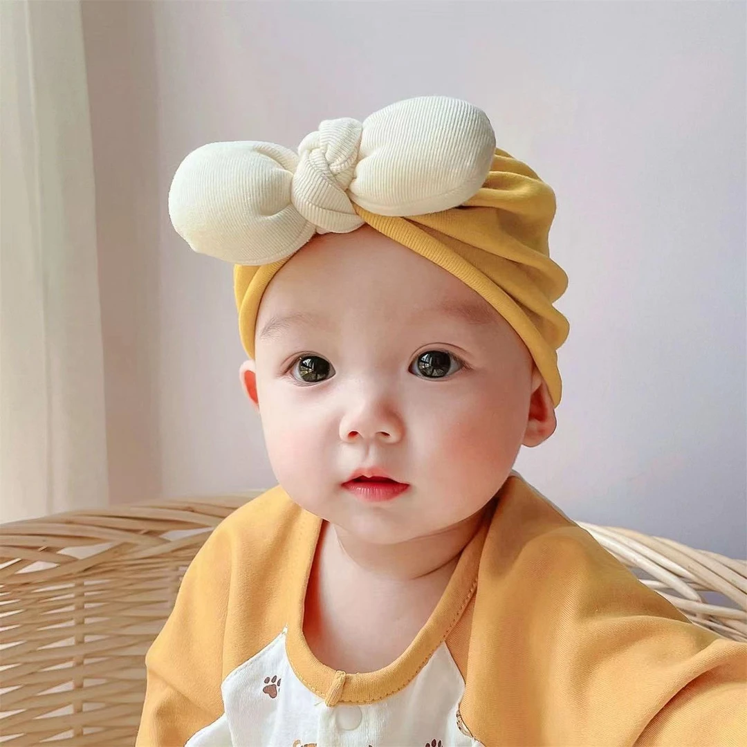 婴儿帽子春秋款夏季新生儿男宝胎帽印度帽0-12月初生儿囟门帽