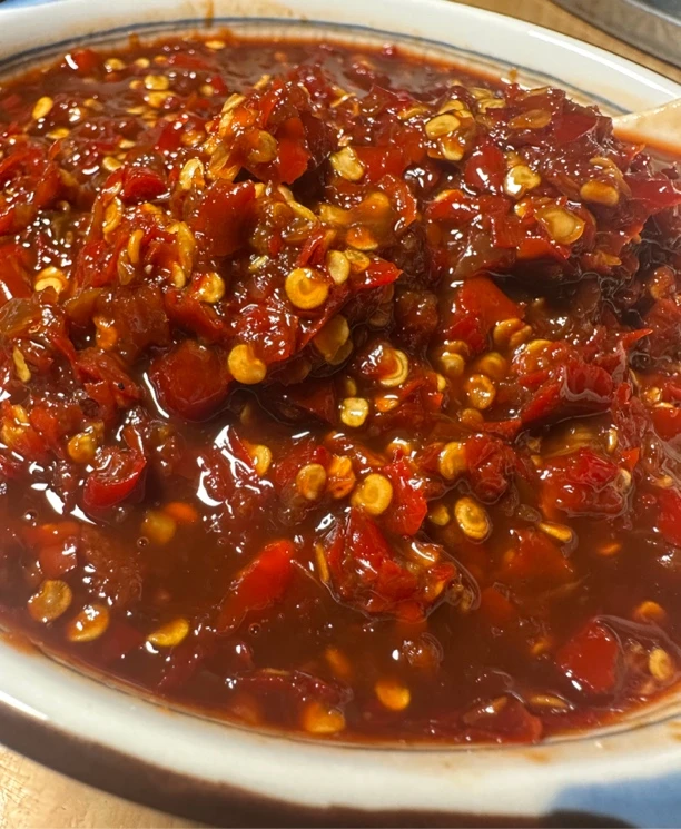 恩施特产手工秘制辣椒酱手工剁辣椒拌面拌饭下饭菜美味下饭酱