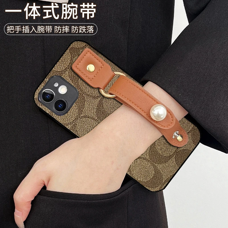 guyo【3500个型号】珍珠腕带手机壳  奢华潮牌多功能宝藏手机壳