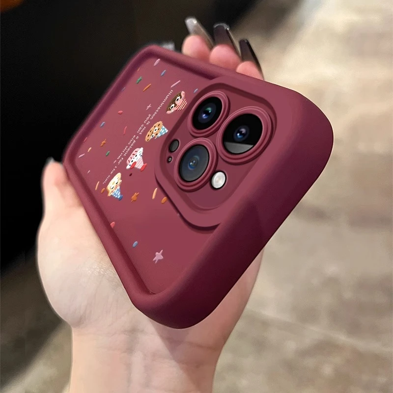 适用苹果15promax手机壳iphone14全包13防摔新款简约时尚小怪饼干