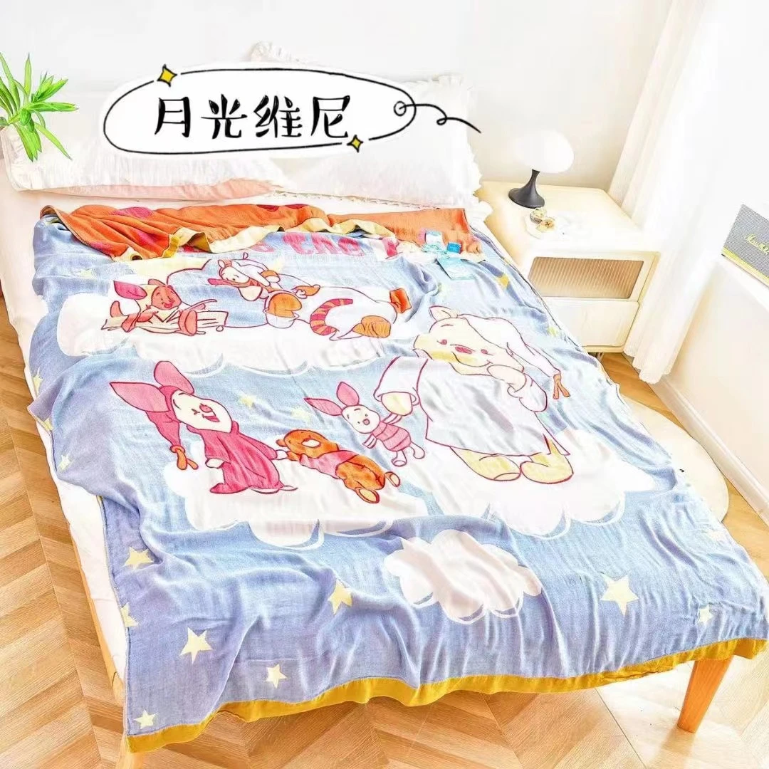 夏季双层竹纤维冷感毯夏凉毯成人午休毯多功能毯
