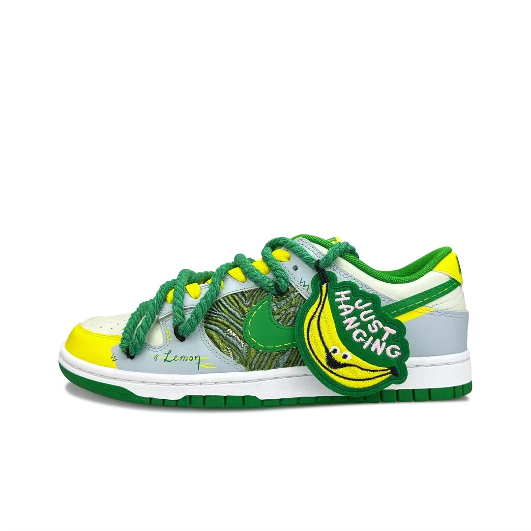 【定制球鞋】 Nike Dunk 酸气派对 清新活力 潮流涂鸦 麻绳解构