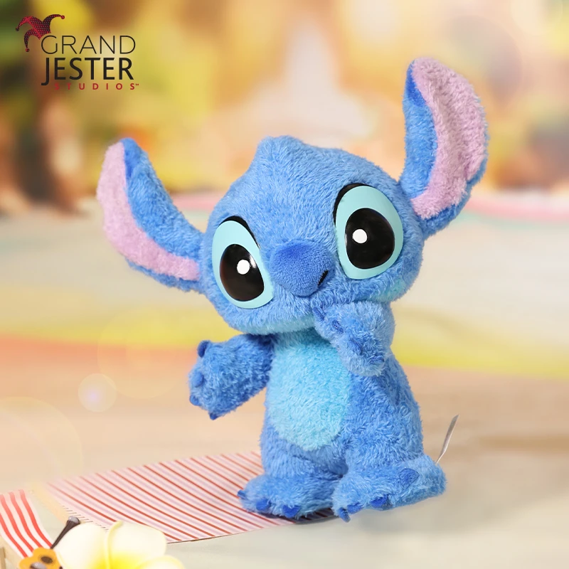 Enesco史迪仔手办绒绒史迪奇可动摆件迪士尼周边生日礼物