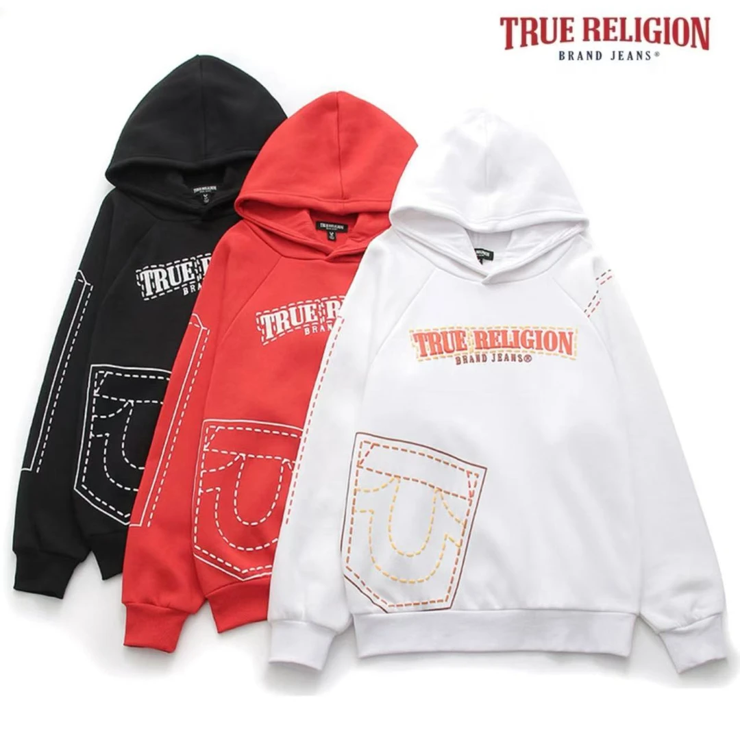 情侣款秋冬加绒加厚字母印花套头连帽卫衣宽松潮流时尚外套 045