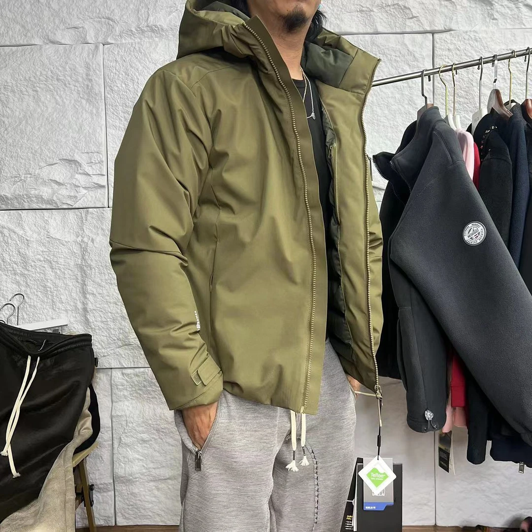 男士短款连帽防风加厚保暖棉服秋冬休闲运动工装棉衣 2387