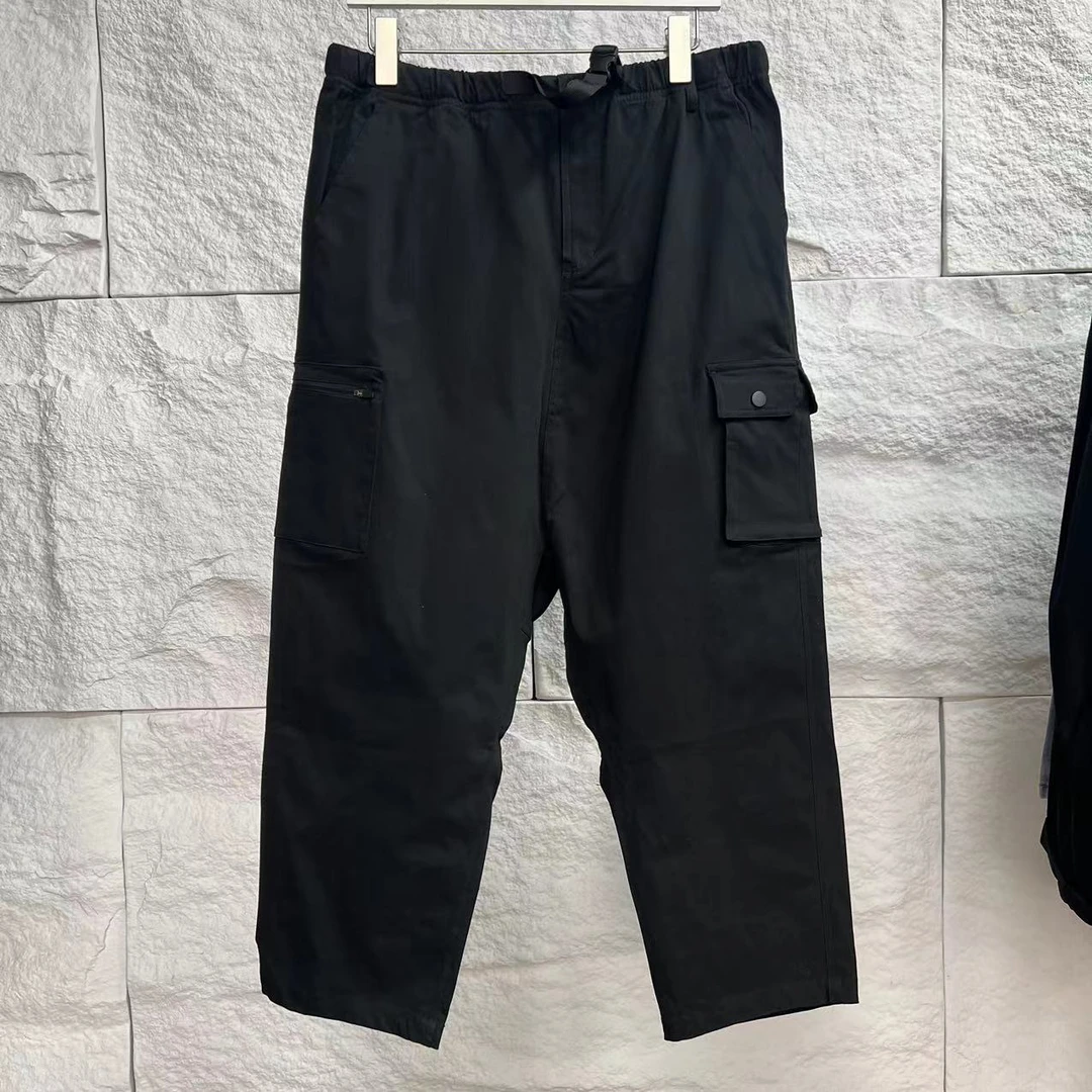 男士黑色阔腿工装裤宽松潮流休闲裤 E119H2D9