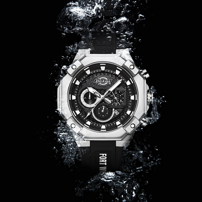 Dickies手表男士多功能学生三眼潮流防水石英表非机械手表CL-603