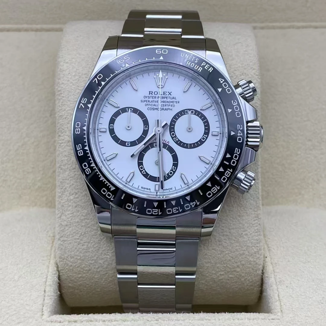 99新 Rolex/劳力士 宇宙计型迪通拿型m126500-0001白钢迪全套全长
