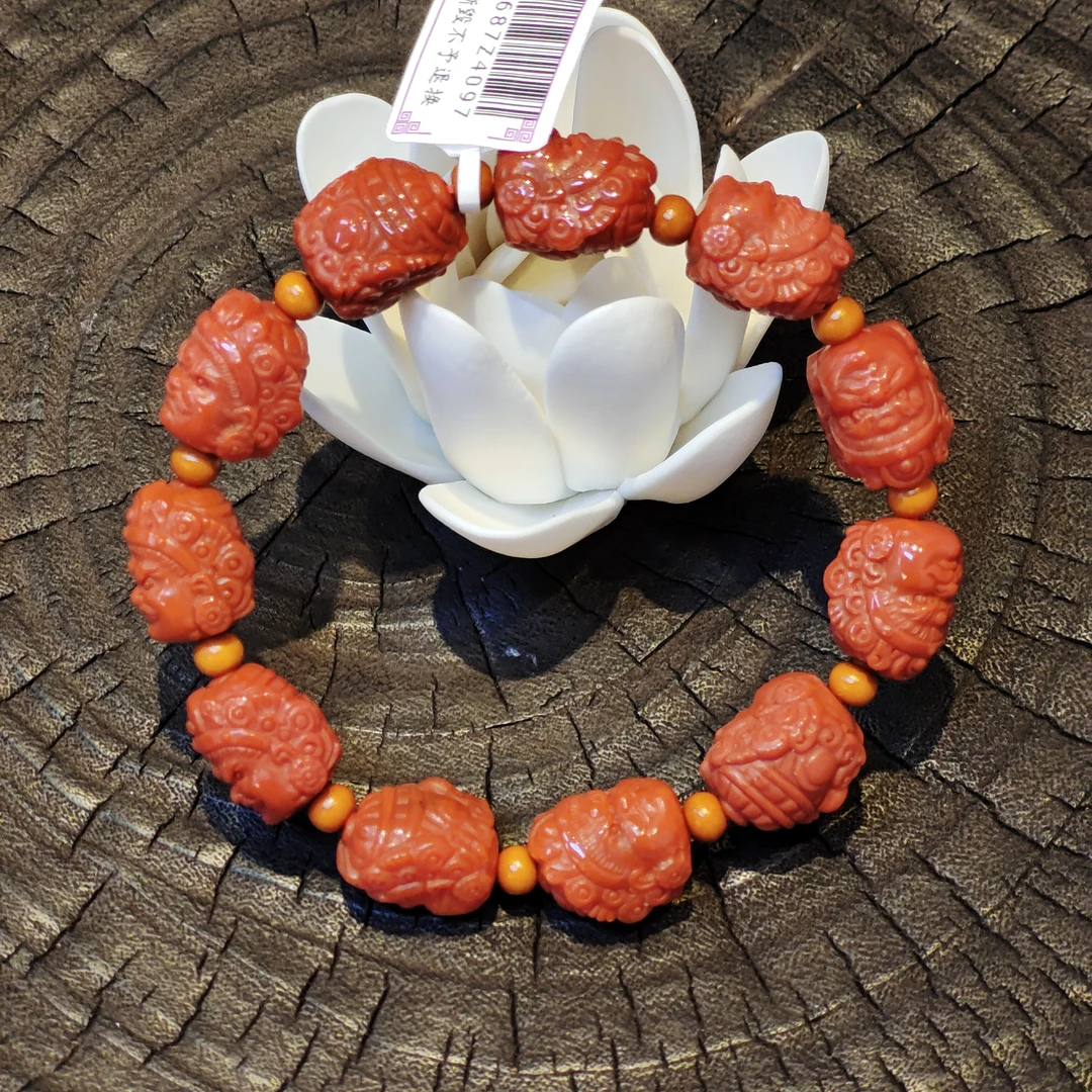 壹加火火|原创设计玛瑙大黑天南红手串多样性发其一