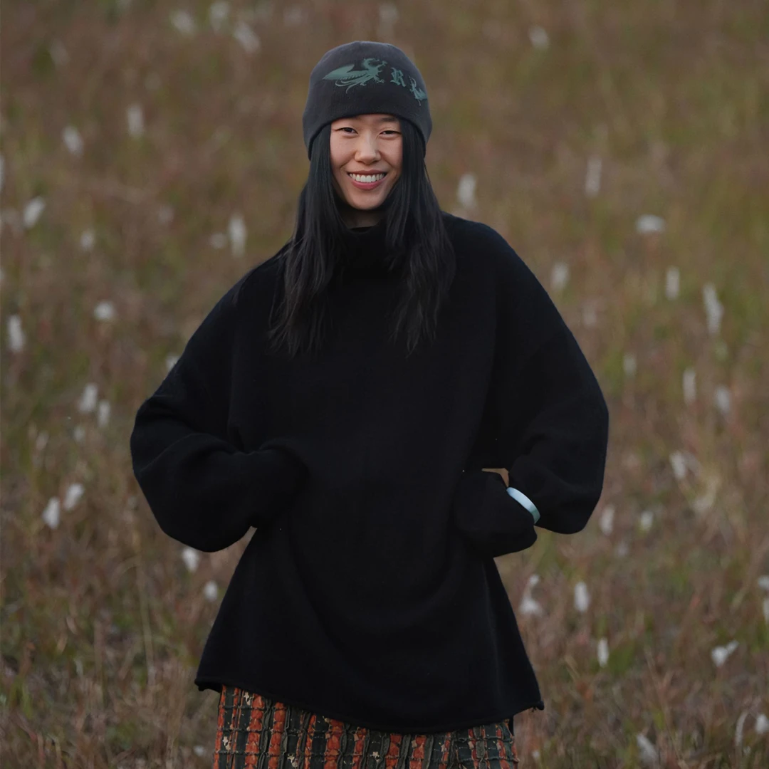 几见 秋冬中长款纯色百搭休闲通勤高领毛衣保暖套头慵懒风W24234