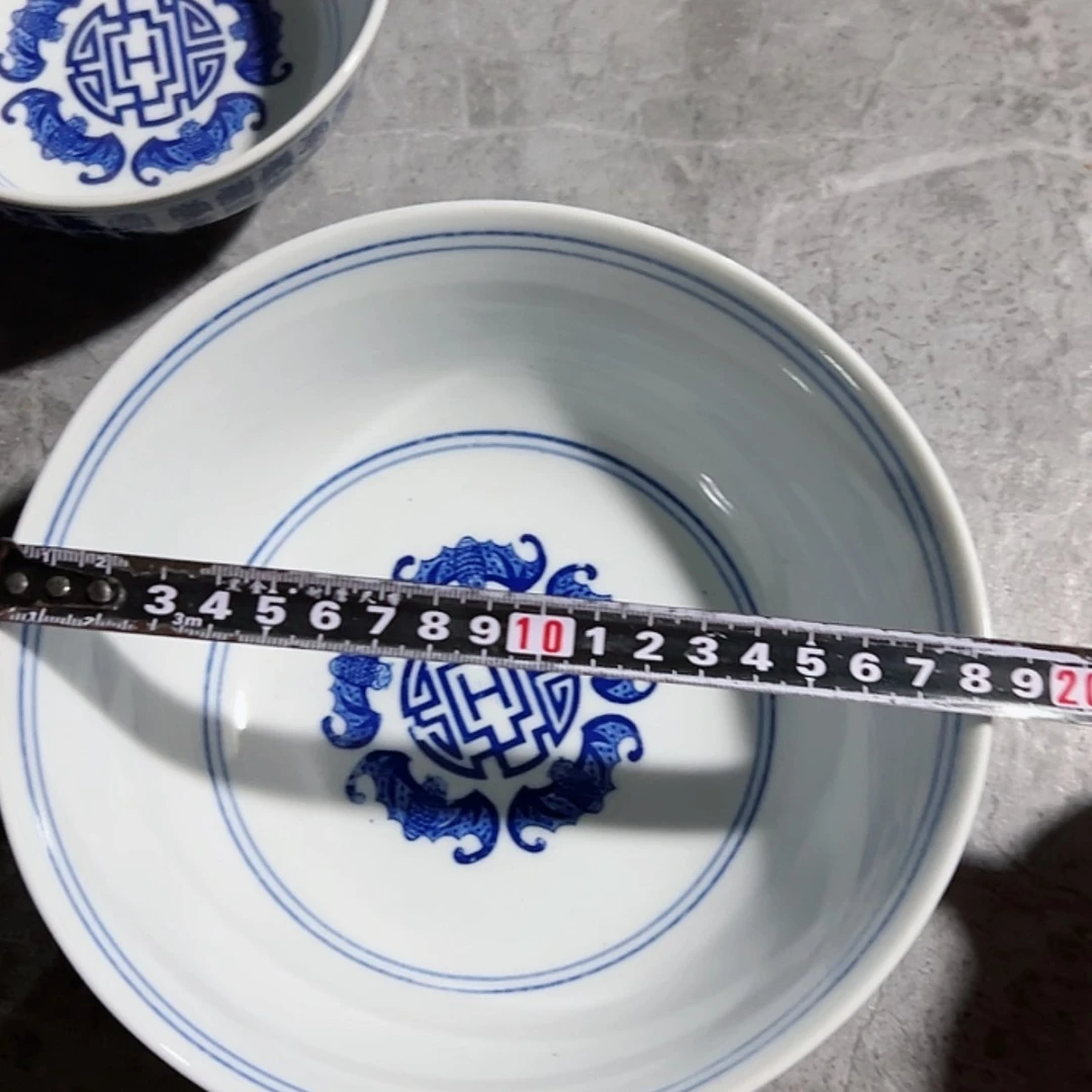 【闪购商品】瓷碗10个7寸寿字面碗